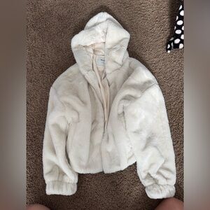 Hollister Cream Hooded Jacket